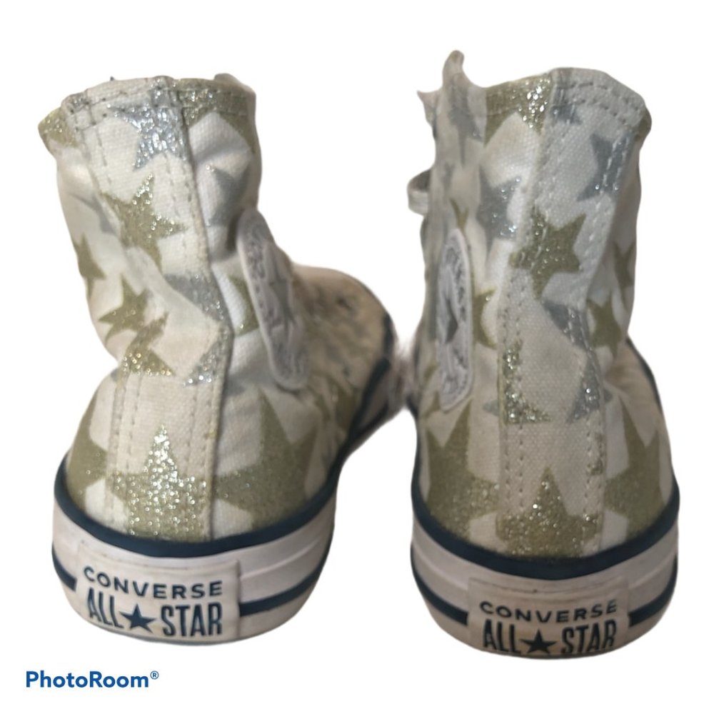 CONVERSE Kids Glitter Stars High Tops 13 - Picture 5 of 7